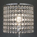 Chandelier Chrome 19" Table Lamp - Lara Furniture