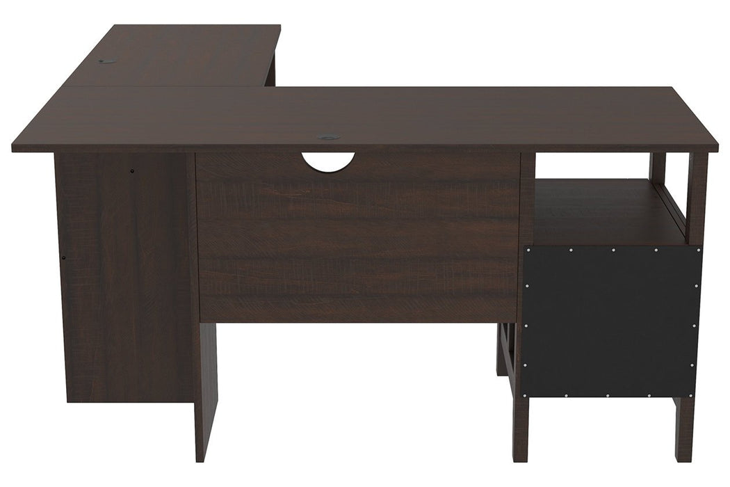 Camiburg Warm Brown 58" Home Office Desk - Lara Furniture