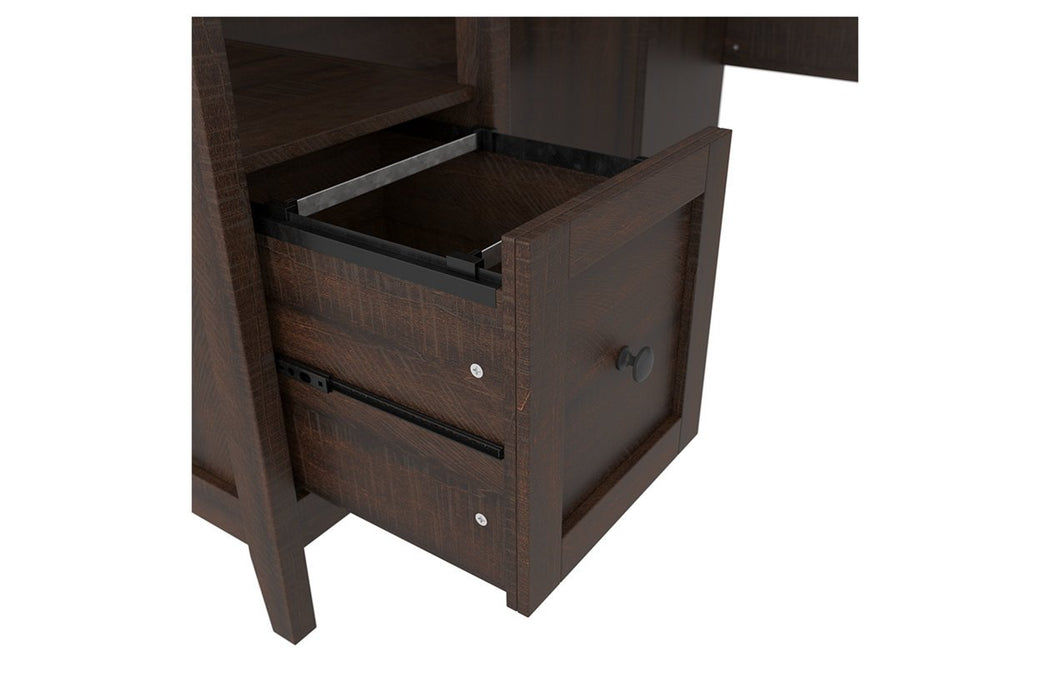 Camiburg Warm Brown 58" Home Office Desk - Lara Furniture
