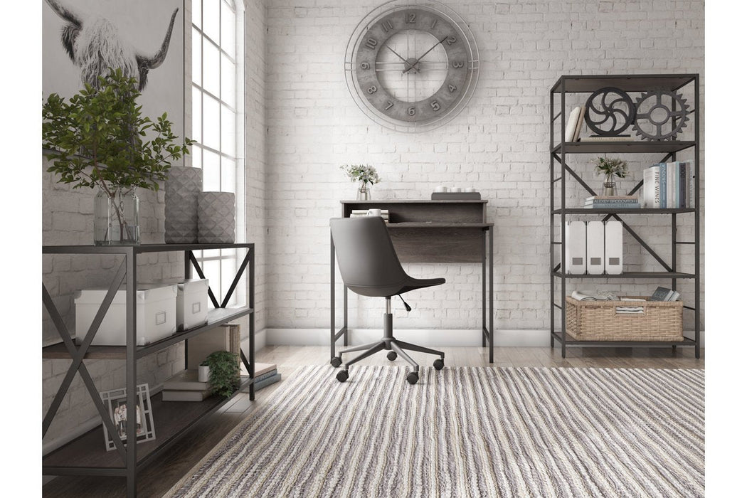 Freedan Grayish Brown 37" Home Office Desk - Lara Furniture