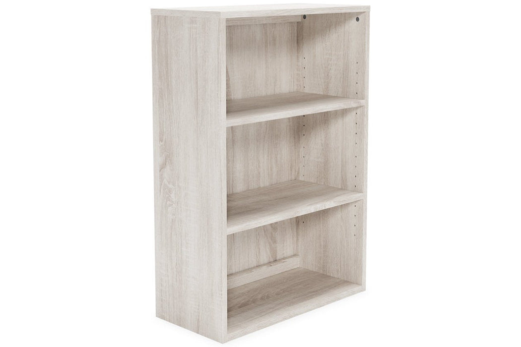 Dorrinson Antique White 36" Bookcase - Lara Furniture