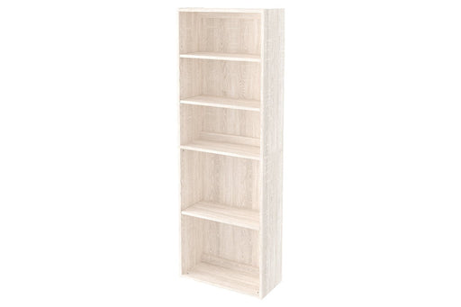 Dorrinson Antique White 71" Bookcase - Lara Furniture