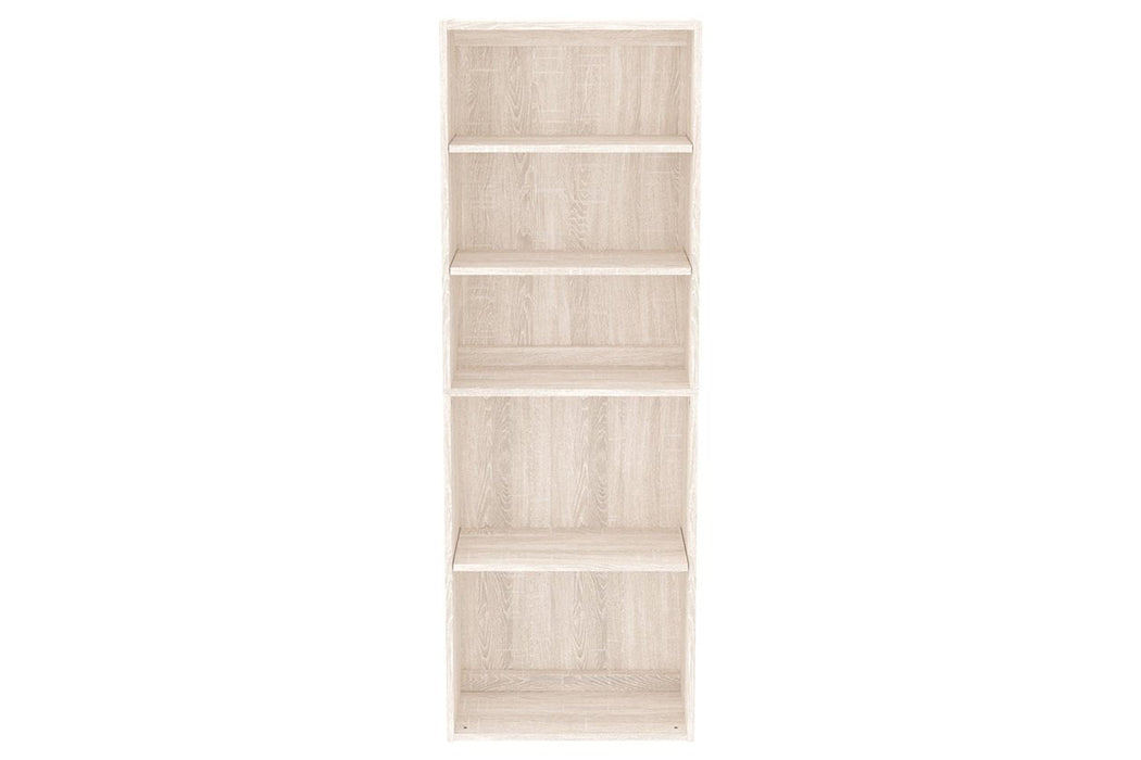 Dorrinson Antique White 71" Bookcase - Lara Furniture