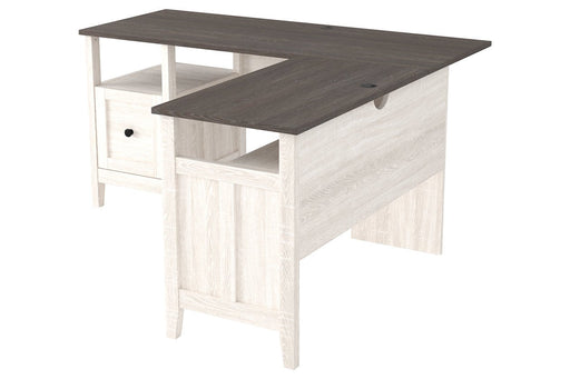 Dorrinson Two-tone 59" Home Office Desk - Lara Furniture