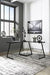 Mallistron Black/Silver Home Office L-Desk - Lara Furniture