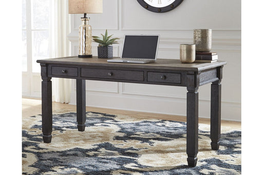 Tyler Creek Grayish Brown/Black 60" Home Office Desk - Lara Furniture