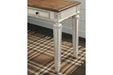 Realyn White/Brown 60" Home Office Desk - Lara Furniture