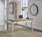 Realyn White/Brown 60" Home Office Desk - Lara Furniture