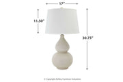 Saffi Cream Table Lamp - Lara FurnitureTable Lamp