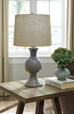 Magdalia Gray Table Lamp - Lara Furniture