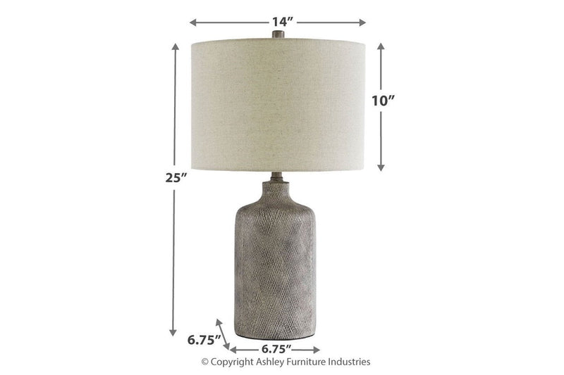Linus Antique Black Table Lamp - Lara FurnitureTable Lamp