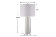 Steuben White Table Lamp (Set of 2) - Lara FurnitureTable Lamp Pair