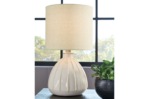 Grantner Off White Table Lamp - Lara Furniture