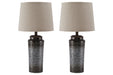 Norbert Gray Table Lamp (Set of 2) - Lara Furniture