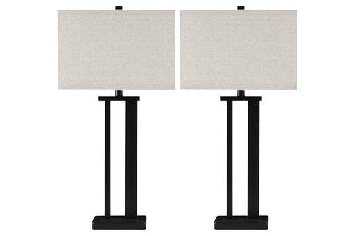 Aniela Bronze Finish Table Lamp (Set of 2) - Lara FurnitureTable Lamp Pair