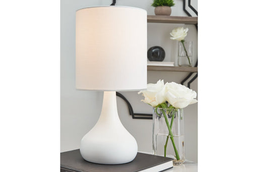 Camdale White Table Lamp - Lara Furniture