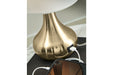 Camdale Brass Finish Table Lamp - Lara Furniture