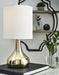 Camdale Brass Finish Table Lamp - Lara Furniture