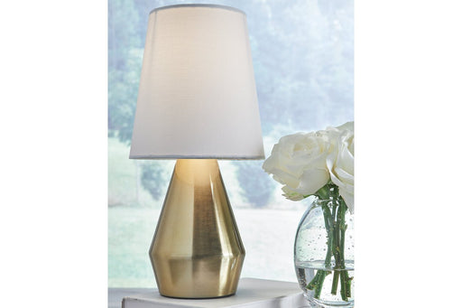Lanry Brass Finish Table Lamp - Lara Furniture