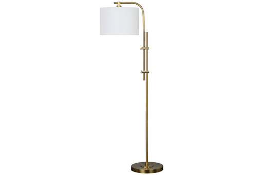 Baronvale Brass Finish Floor Lamp - Lara Furniture