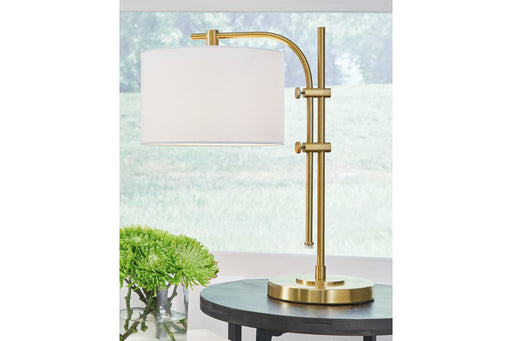 Baronvale Brass Finish Accent Lamp - Lara Furniture