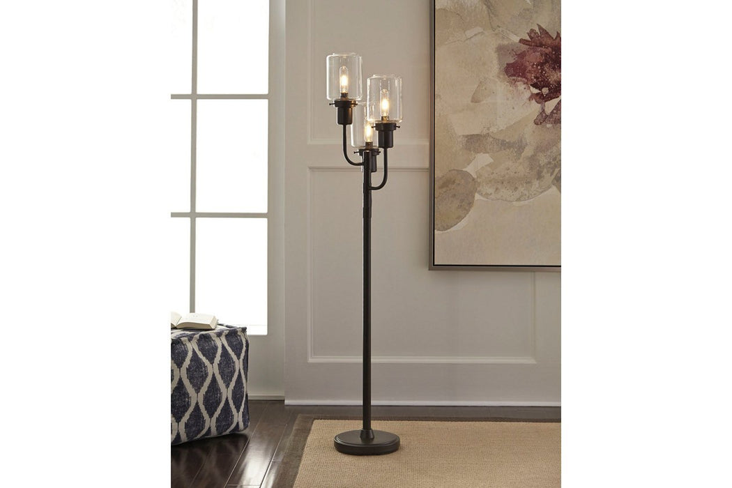 Jaak Bronze Finish Floor Lamp - Lara Furniture