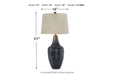 Evania Indigo Table Lamp - Lara Furniture