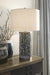 Dayo Gray/Gold Finish Table Lamp - Lara Furniture