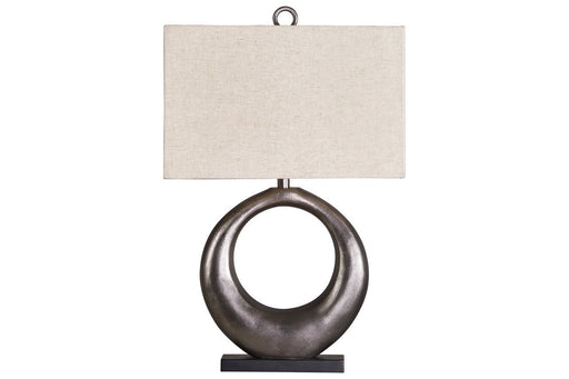 Saria Antique Silver Finish Table Lamp - Lara FurnitureTable Lamp