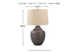 Olinger Brown Table Lamp - Lara Furniture