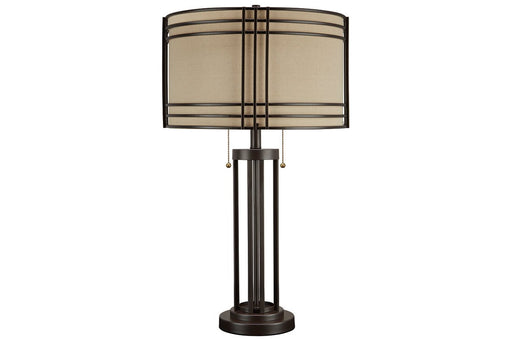 Hanswell Dark Brown Table Lamp - Lara Furniture