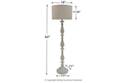 Bernadate Whitewash Floor Lamp - Lara FurnitureFloor Lamps
