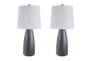 Shavontae Gray Table Lamp (Set of 2) - Lara FurnitureTable Lamp Pair