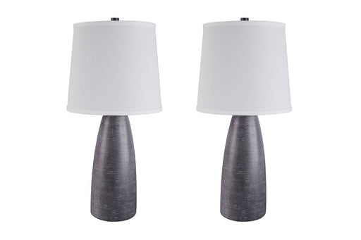 Shavontae Gray Table Lamp (Set of 2) - Lara FurnitureTable Lamp Pair
