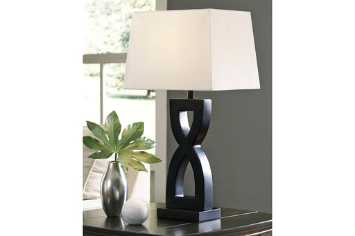 Amasai Black Table Lamp (Set of 2) - Lara Furniture