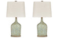 Maribeth Sage Table Lamp (Set of 2) - Lara Furniture