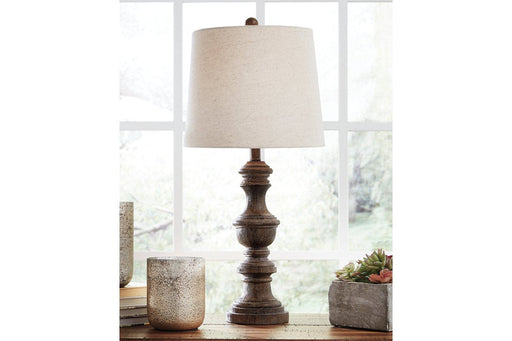 Magaly Brown Table Lamp (Set of 2) - Lara Furniture