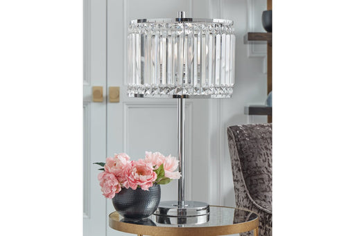 Gracella Chrome Finish Table Lamp - Lara Furniture