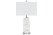 Malise White Table Lamp - Lara FurnitureTable Lamp