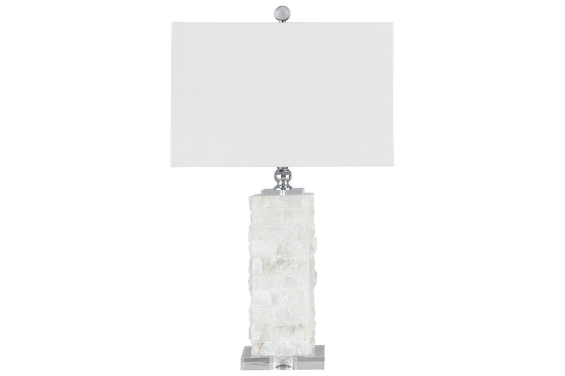 Malise White Table Lamp - Lara FurnitureTable Lamp