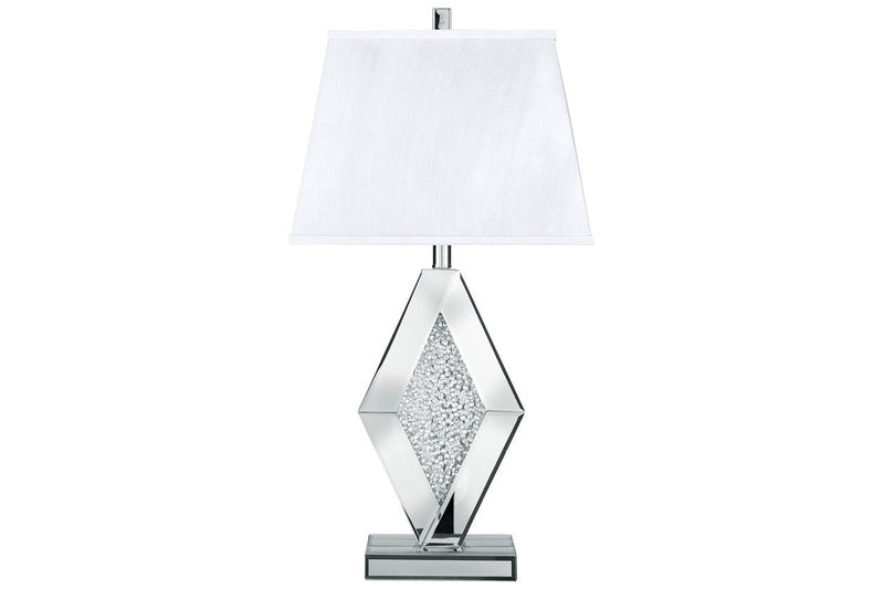 Prunella Silver Finish Table Lamp - Lara FurnitureTable Lamp