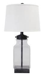 Sharolyn Transparent/Silver Finish Table Lamp - Lara Furniture