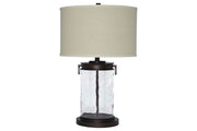 Tailynn Clear/Bronze Finish Table Lamp - Lara FurnitureTable Lamp