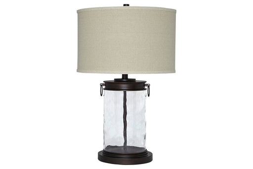 Tailynn Clear/Bronze Finish Table Lamp - Lara FurnitureTable Lamp
