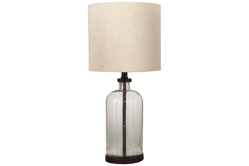 Bandile Clear/Bronze Finish Table Lamp - Lara FurnitureTable Lamp