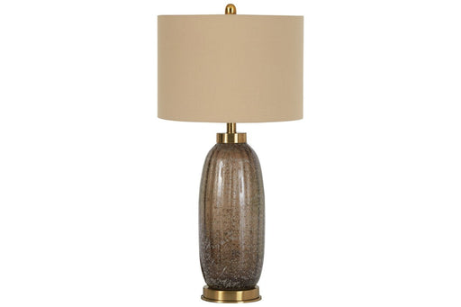 Aaronby Taupe Table Lamp (Set of 2) - Lara Furniture