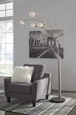 Winter Silver Finish Arc Lamp - Lara Furniture