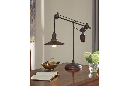 Kylen Bronze Finish Desk Lamp - Lara Furniture