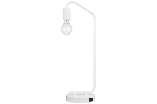 Covybend White Desk Lamp - Lara Furniture