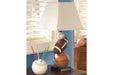 Nyx Brown/Orange Table Lamp - Lara Furniture